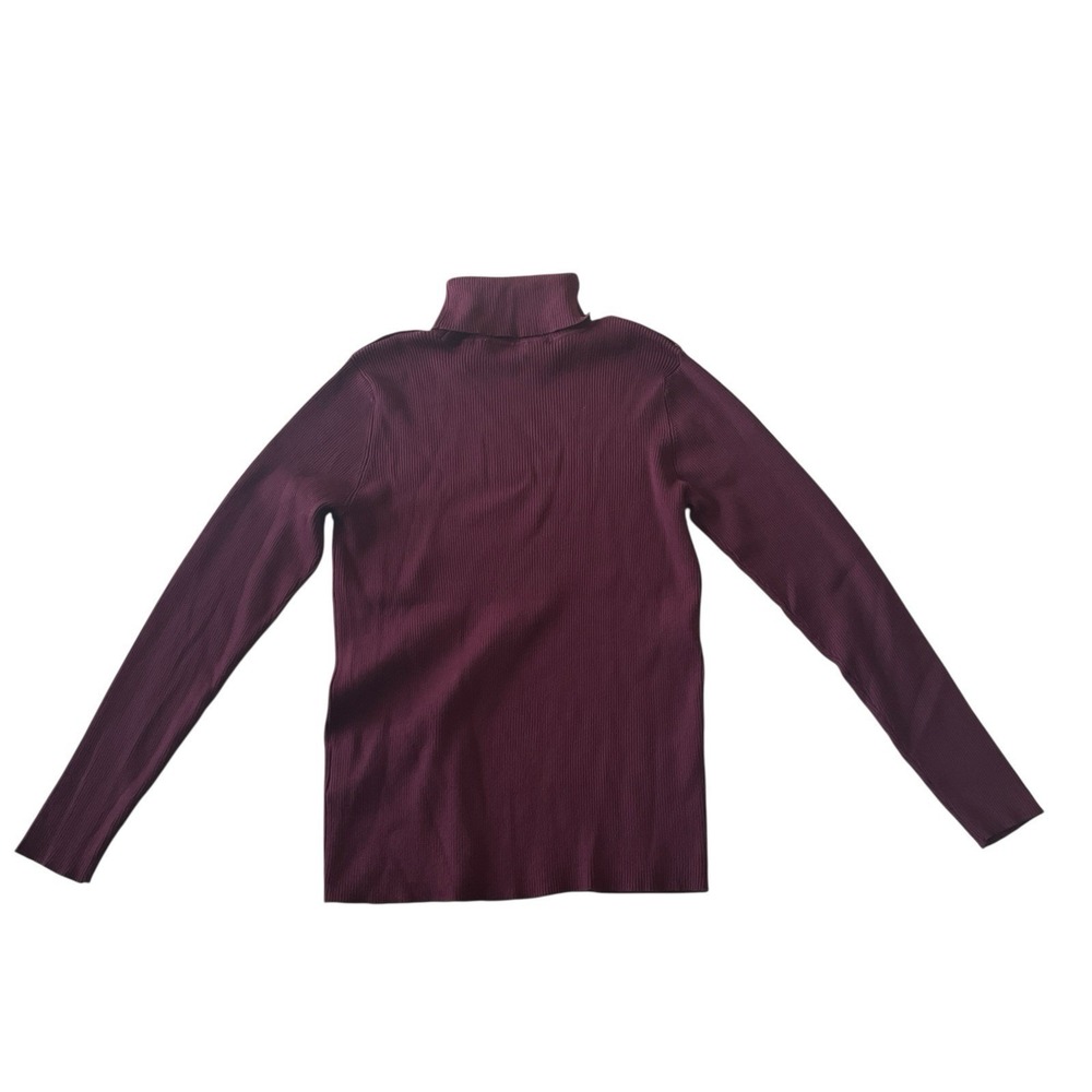 Calvin Klein Women's Size L Purple Plum Sweater Turtle Neck Long Sleeve Capsule - Picture 2 of 8